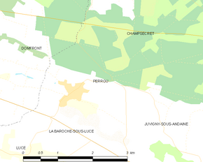 Poziția localității Perrou