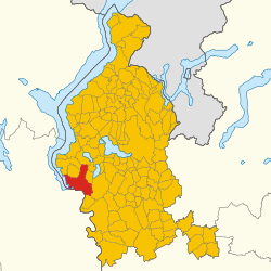 Map of comune of Sesto Calende (province of Varese, region Lombardy, Italy).svg