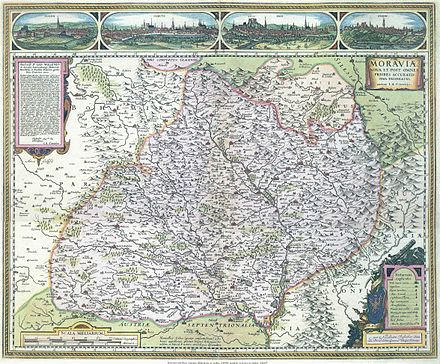 Karte Mährens