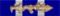 Croce di guerra al valor militare - nastrino per uniforme ordinaria