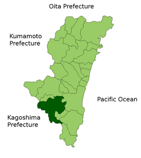 Localização de Miyakonojo