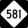 North Carolina Highway 581 Connector marker