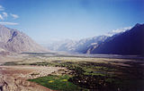 View from Diskit gompa on Nubra Valley