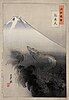 "Ryu shoten" (Dragon rising to the heavens), a Ukiyo-e print from Ogata Gekko's Views of Mt. Fuji