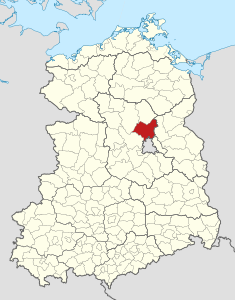 Circondario di Oranienburg – Localizzazione