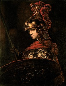 Pallas Athena (k. 1655) của Rembrandt