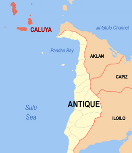 Kaart van Caluya