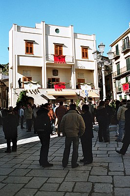 Het oude stadhuis in Piana degle Albanesi