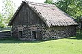 Maison du XIXe siècle reconstituée à Dziekanowice.