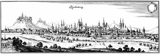 Quedlinburg 1647 von Merian