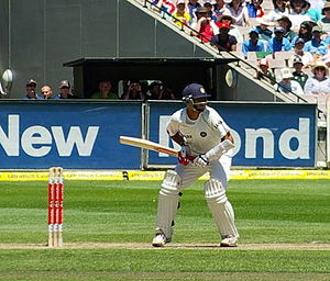 Former Indian captain Rahul Dravid at play.