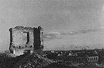 Руіны палаца Агінскіх, каля 1900 г.