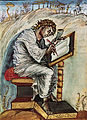 Апостал Мацьвей, мініятура з Эвангельля Эббона(ru)