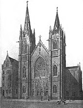 The church as it appeared in 1914. Saint Raphael's Church, Manhattan, New York.jpg