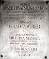 Tablica poświęcona Braciom Chorwackiego Smoka