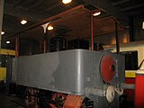 オストラヴァ市内で使用された蒸気機関車はブルノの博物館で保存されている（2008年撮影）