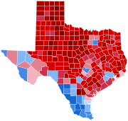 Ergebnisse der US-Präsidentenwahl in Texas (2016)