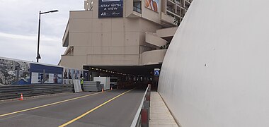 Entrée du tunnel Louis-II côté Portier.