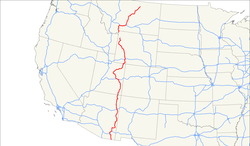Karte des U.S. Highways 191