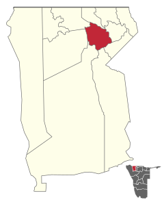 Karte Ogongo (Wahlkreis) in Namibia