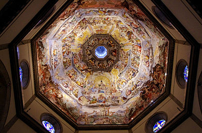 Kupolo freskoj Santa Maria del Fiore Florenco