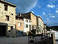 Vista parcial del caserío de Val de la Sabina, Ademuz (Valencia).