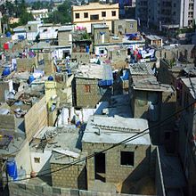 Chaotically built brick buildings