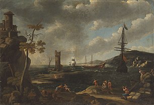 A Coastal Landscape with Fishermen, Korikaf dotay