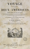 Alcide Orbigny - Voyage pittoresque dans les deux Amériques, page de titre, 1836