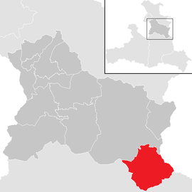 Poloha obce Annaberg-Lungötz v okrese Hallein (klikacia mapa)