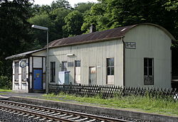 Das heutige Bahnhofsgebäude