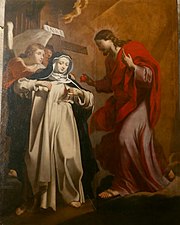 Scambio di cuori tra Cristo e santa Caterina da Siena, 1646