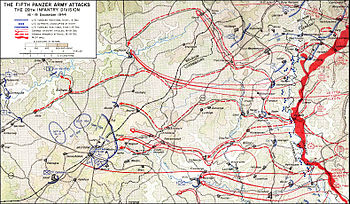 Hasso von Manteuffel led the Fifth Panzer Army in the middle attack route. Battle of the Bulge 5th.jpg