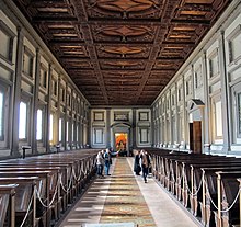 Laurentian Library, Tuscany, Florence Biblioteca laurenziana, sala lettura 04 cropped.jpg