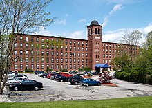 Border City Mill Apartments, Fall River, Massachusetts, an example of the adaptive reuse of an industrial heritage site. Bordercity.jpg