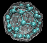 C60 with isosurface of ground-state electron density as calculated with DFT C60 isosurface.png