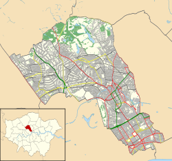 Camden London UK карта расположения 2.svg