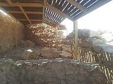 An ancient casemate wall at Masada. Casamata de Masada.jpg