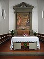 Altare maggiore, con l'affresco di Cenni di Francesco