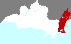 Location of Haitang in Sanya