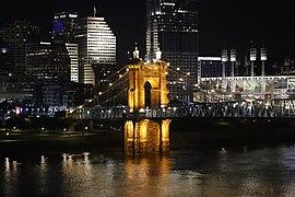 Cincinnati at night