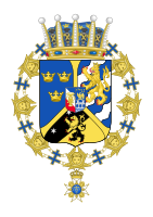 Arms as Prince of Sweden and Duke of Västergötland after 1907