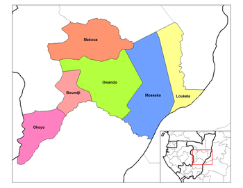 Owando District in the region