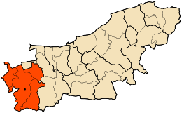 Distretto di Khemis El Khechna – Mappa