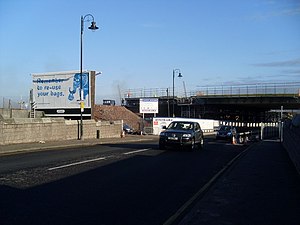 English: Definition of irony? A billboard enco...