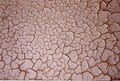 Высохшая эластичная грязь в Сицилии с углом образования трещин 120°