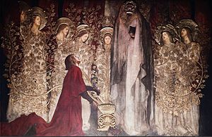 This 1895 painting by Edwin Austin Abbey shows...