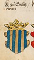 Escudo de Galicia no Wappenbuch, BSB Cod.icon. 392 d, c. 1570.