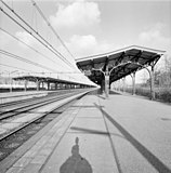 Station Roosendaal, overzicht perrons; 1 februari 1993.