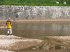 Fishing on Miljacka river